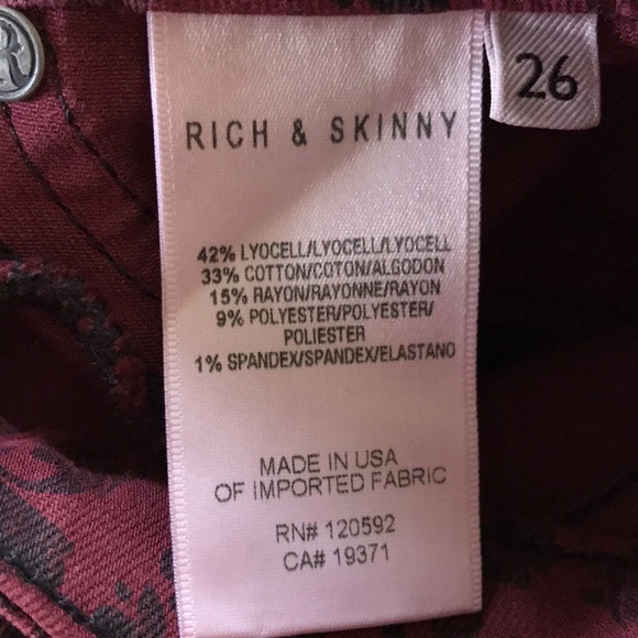 NWOT Rich & Skinny|  skinny jeans - Picture 6 of 7